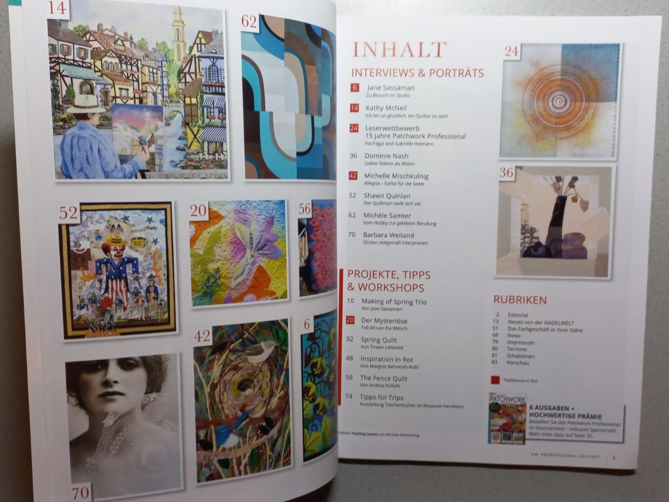 Riviste & Magazine: Magazin Patchwork Professional 03/2021 – Usato da Winistorf venduto da acreativ4 3