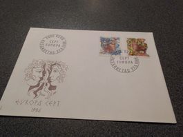 Briefmarke Europa Cept 1986 / 0.90/0.50