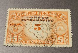 Kolumbien 1953 alte briefmarke