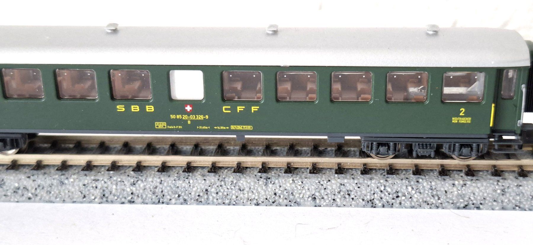 Fleischmann Modellini di ferrovie: Fleischmann SBB Personenwagen – Usato da Biberist venduto da Ntrains 1