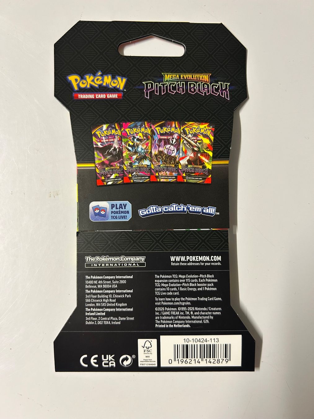 Pokémon Sammelbilder & Trading cards: Pokemon Pitch Black Sleevd Booster EN – Neu und originalverpackt aus Wangen an der Aare von SG94 3