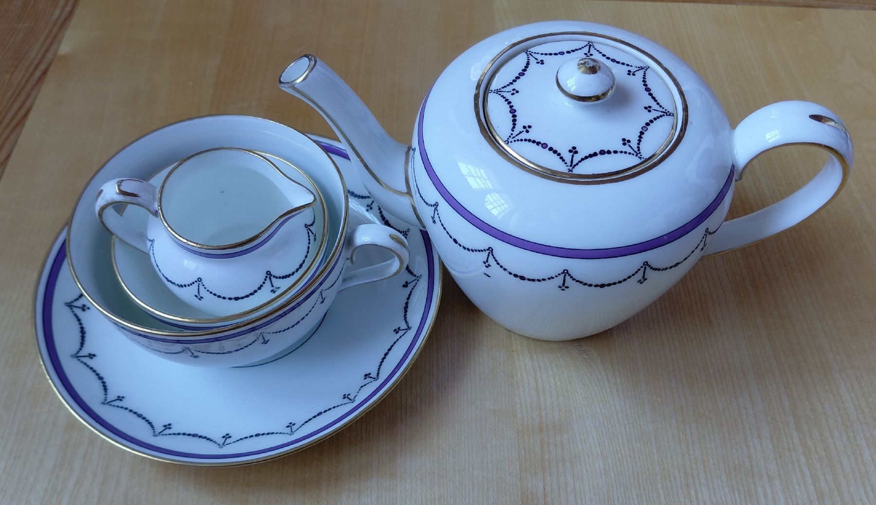 Set di piatti: antikes Eintassenservice - service egoiste - Adderley – Usato da Trogen venduto da Limboo 6
