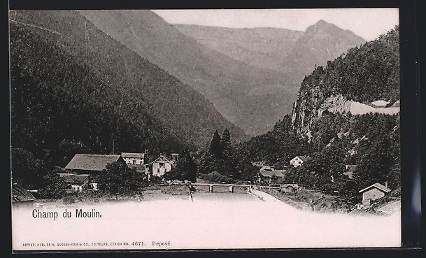 Cartoline postali: AK Champ du Moulin, Panorama – Usato da Berlin venduto da bartko-reher