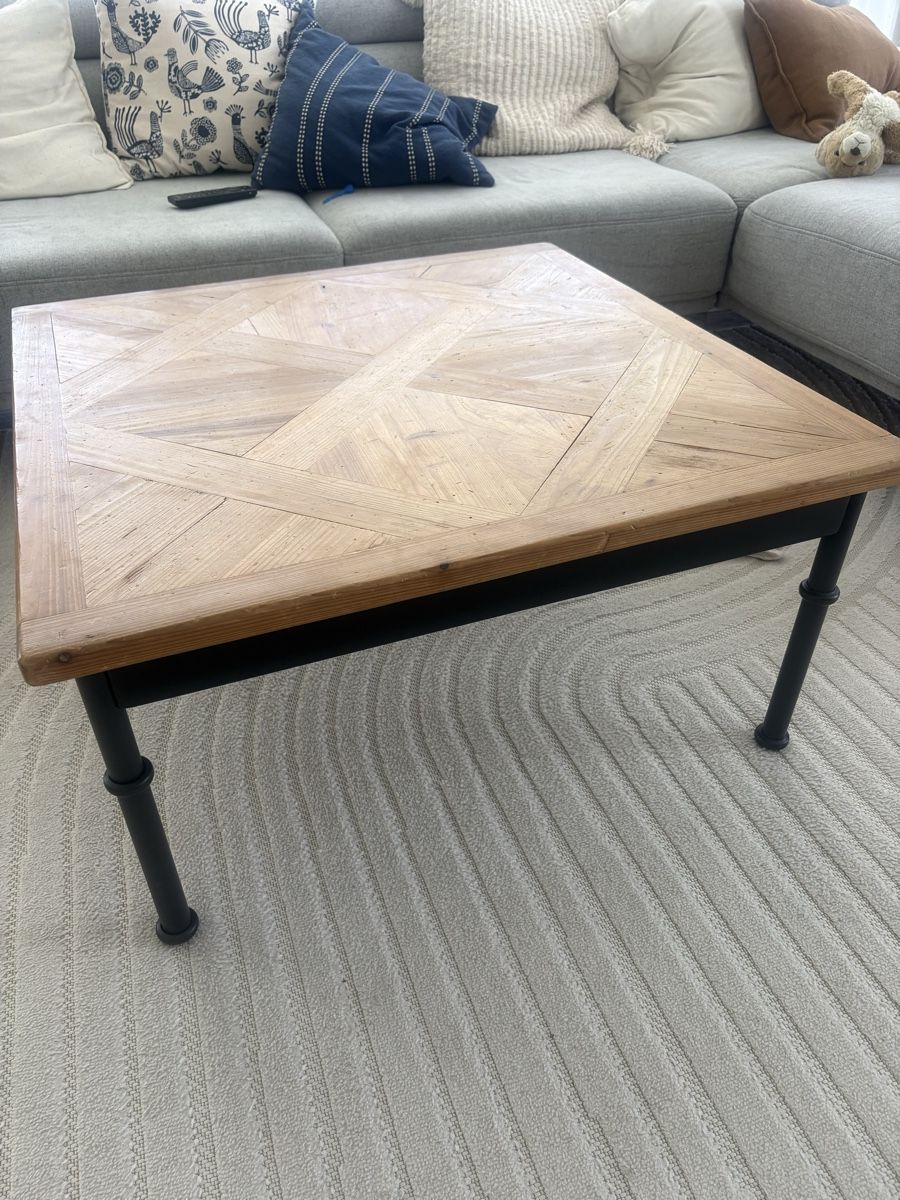 La Redoute Tavoli: La Redoute Couchtisch Holz/Metall – Usato da Lachen SZ venduto da Lina1989 1