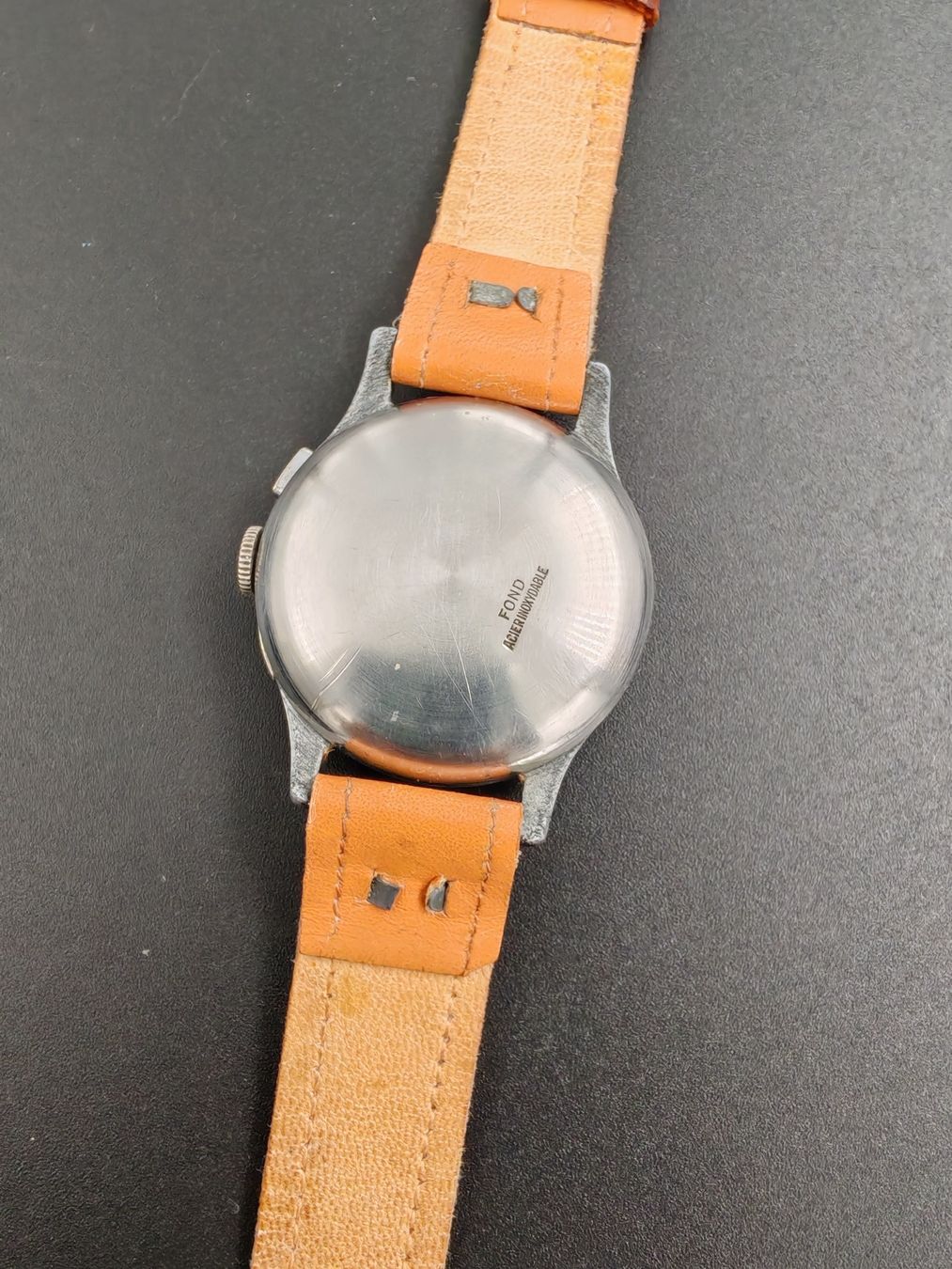 Orologi: NO NAME CHRONO (Defekt, salmon dial) – Usato da Otelfingen venduto da Yossi-68 4