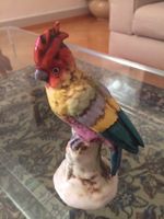 Perroquet porcelaine Papagei Porzellan‪ vintage