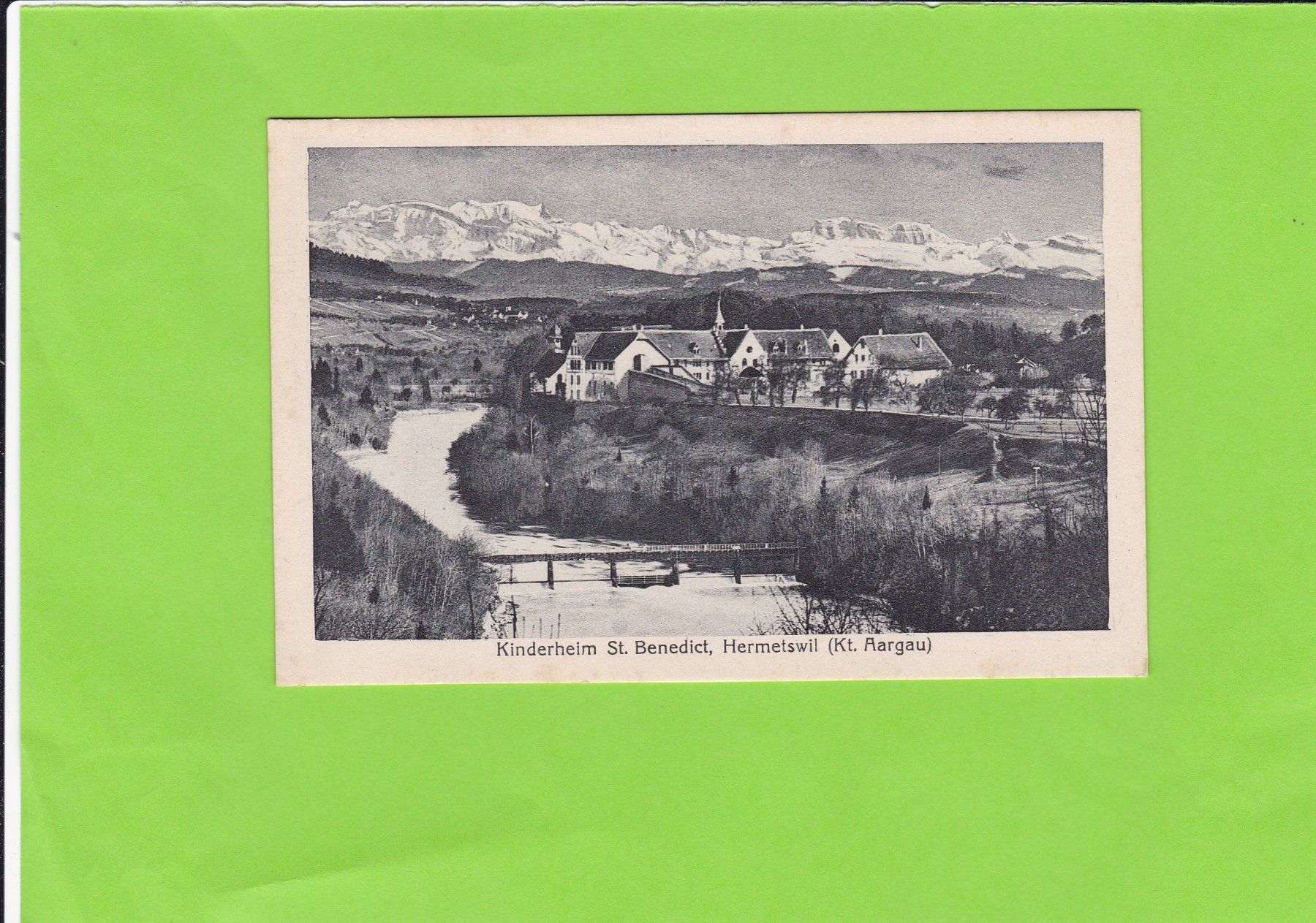 Cartoline postali: Kinderheim St. Benedict, Hermetswil AG – Usato da St. Peterzell venduto da neckertal