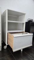 Rollwagen weiss mit Schublade Metall Holz guter Zustand