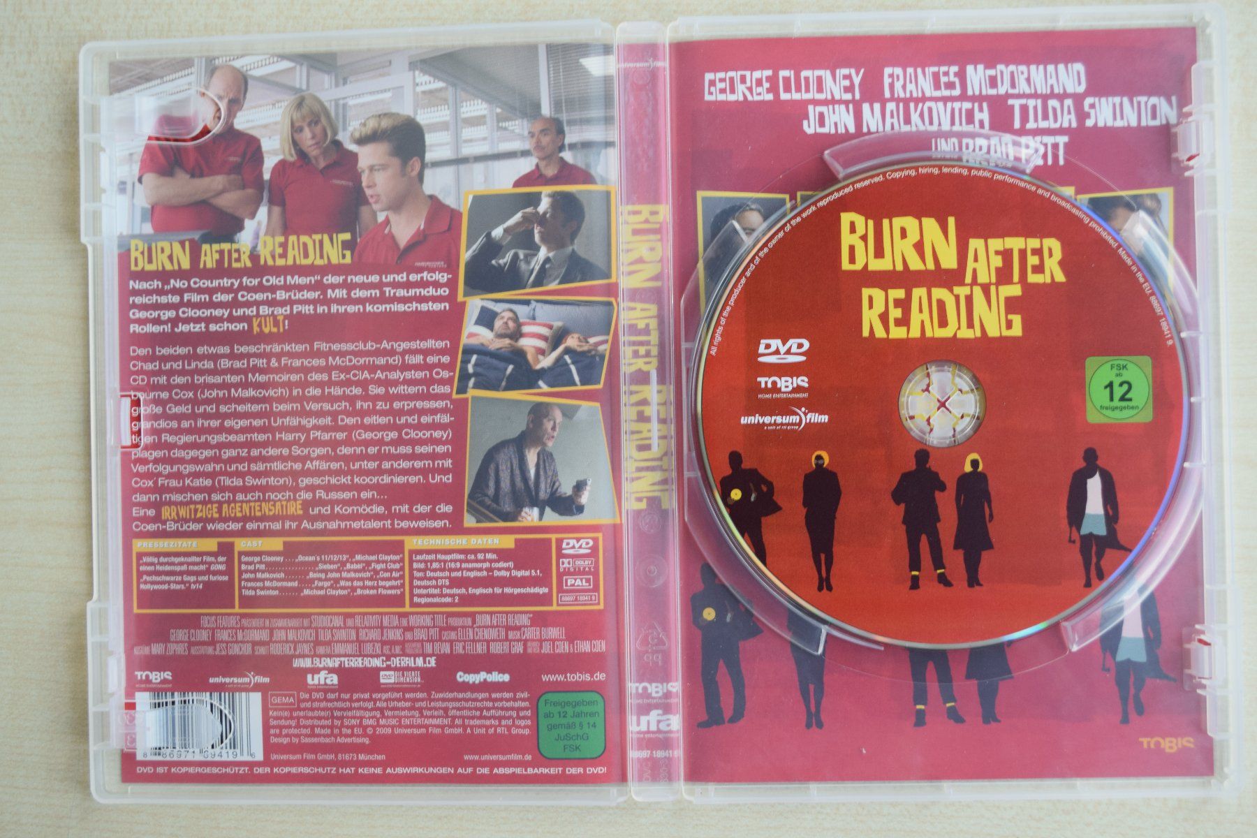 Tutti i DVDs: BURN AFTER READING (214) – Usato da Reutigen venduto da DONDON55 3