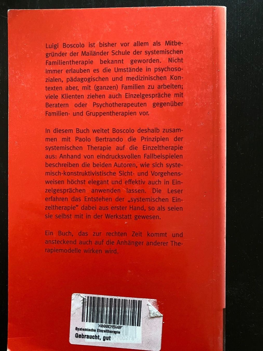 Libri: Boscolo/Bertrando: Systemische Therapie – Usato da Spiegel b. Bern venduto da corn2009 1