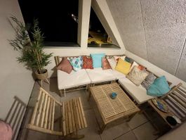Sehr schöne Bambus Lounge komplett