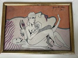 Original Aquarell Guy de Jong