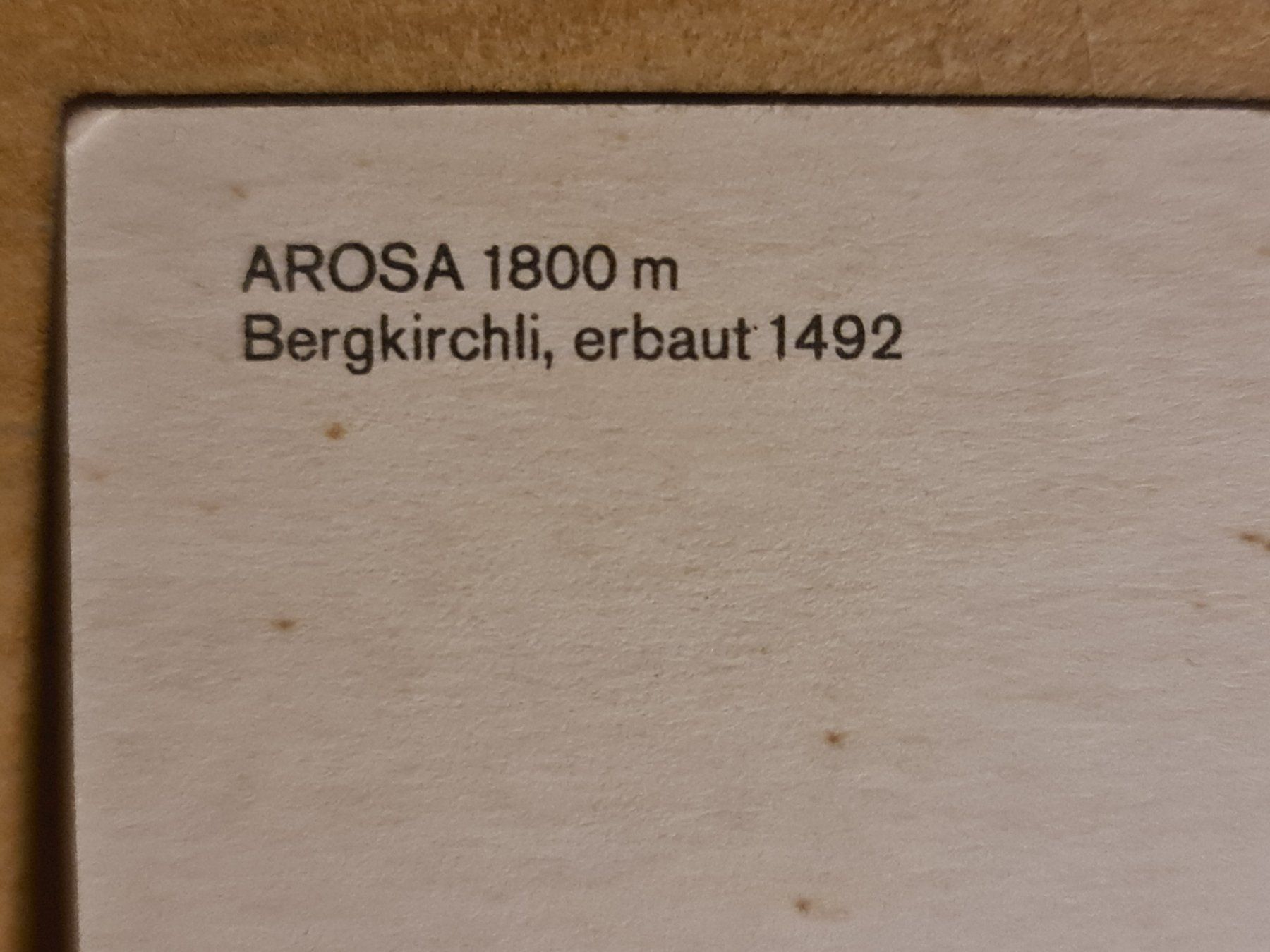 Cartoline postali: Ansichtskarte Arosa Bergkirchli – Usato da Dintikon venduto da Vexi 1