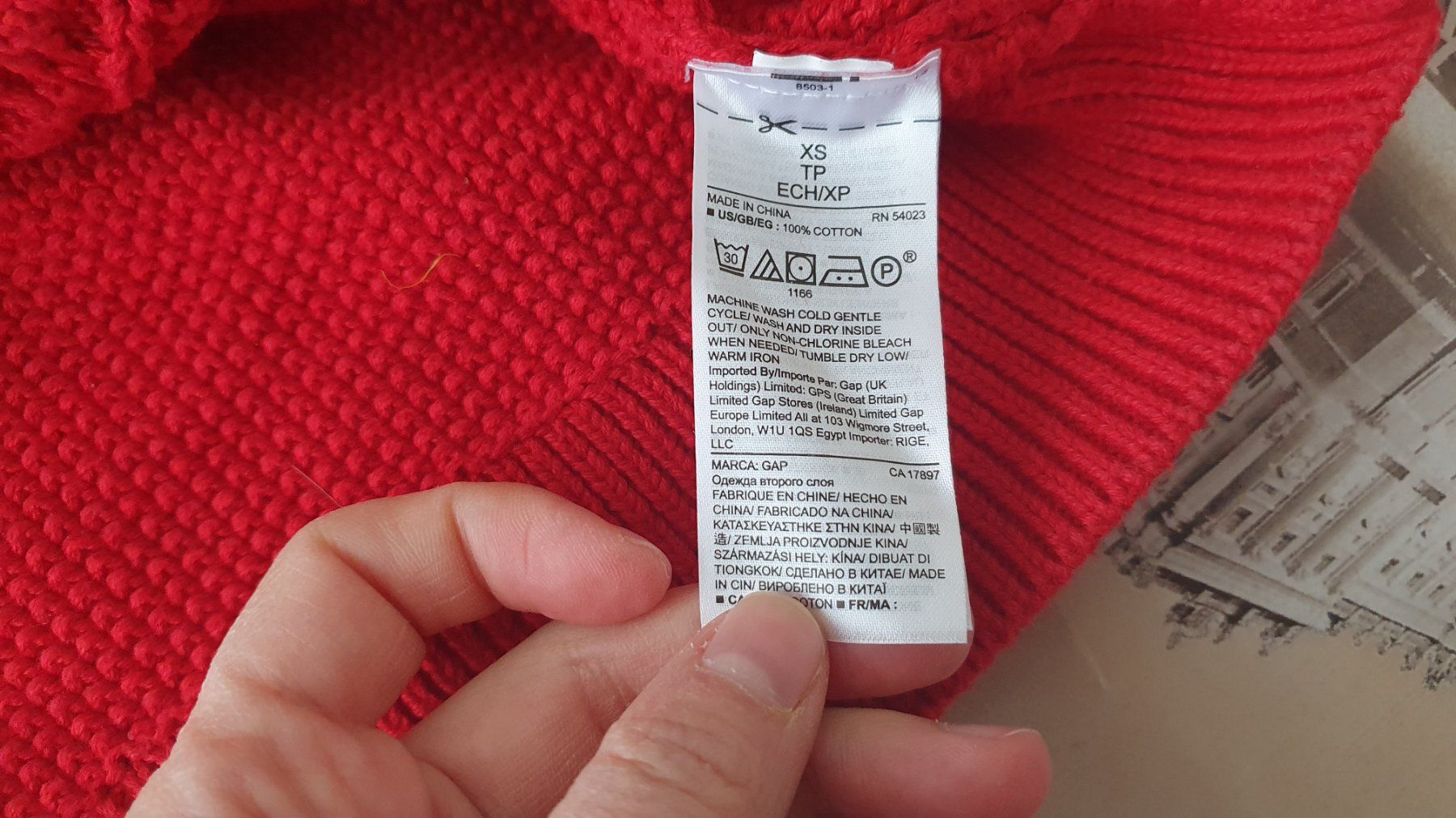 Gap Maglioni & Felpe: GAP - Schöner Roter Pullover mit Zopfmuster  - XS – Usato da Staufen venduto da Fleby84 4