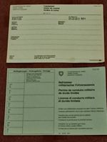 Befr. Militärischer Führerausweis + Fahrbefehl