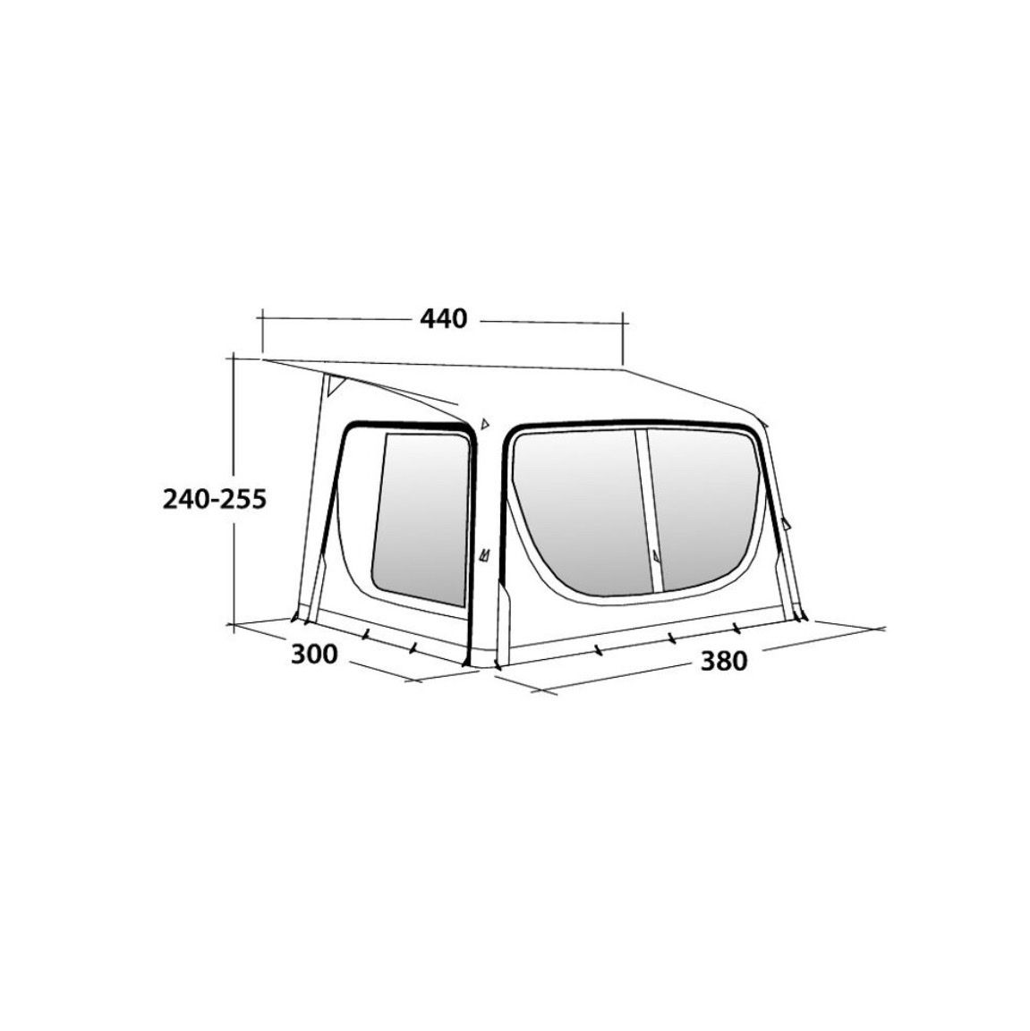Outwell Auvents & marquises: Outwell Tide 380SA Luft Vorzelt – D'occasion à Muri AG par Swisspanda 2
