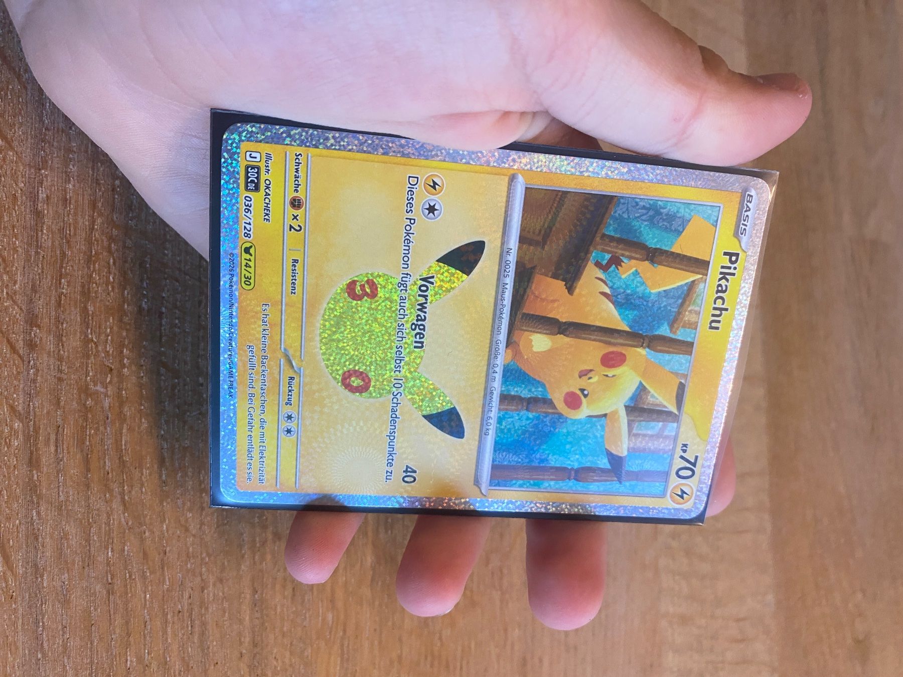 Pokémon Carte collezionabili: Pikachu 30th anniversary 036/128 DE – Usato da Küsnacht ZH venduto da dani.privat 2