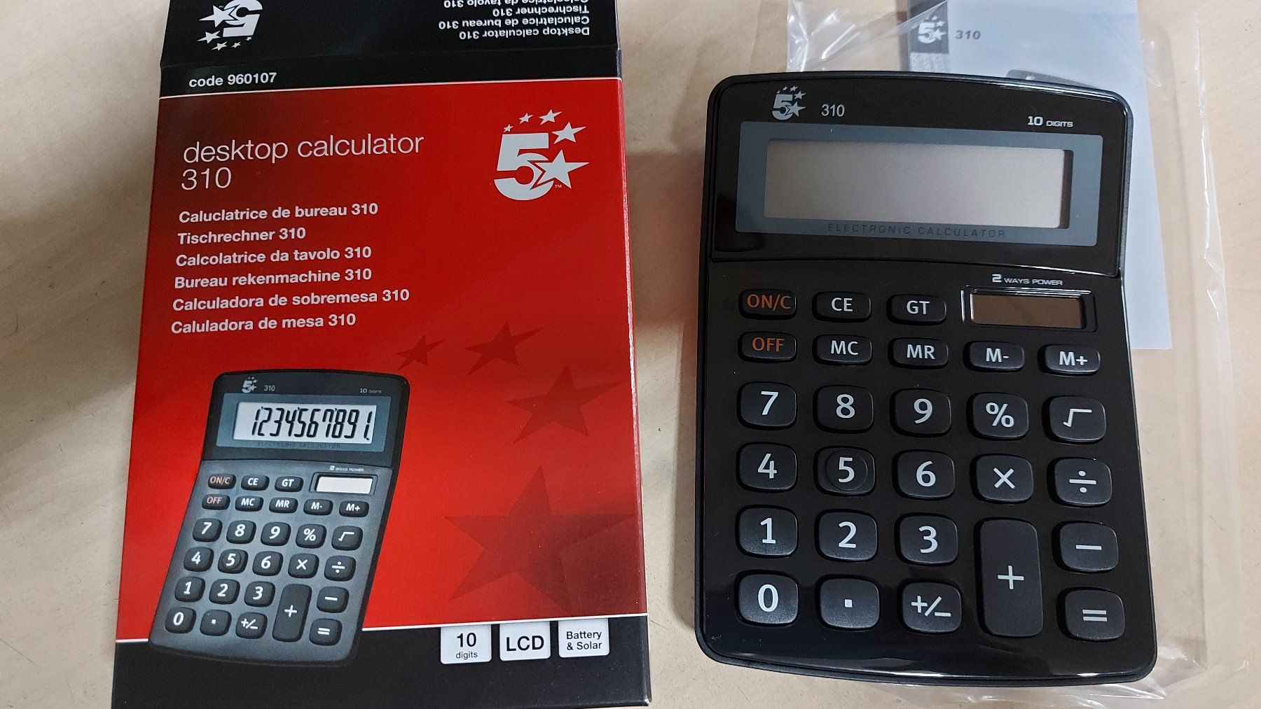 Calcolatrici tascabili: Taschenrechner Desktop Calculator 310 – Nuovo (secondo la descrizione) da Schönengrund venduto da nae_8cty