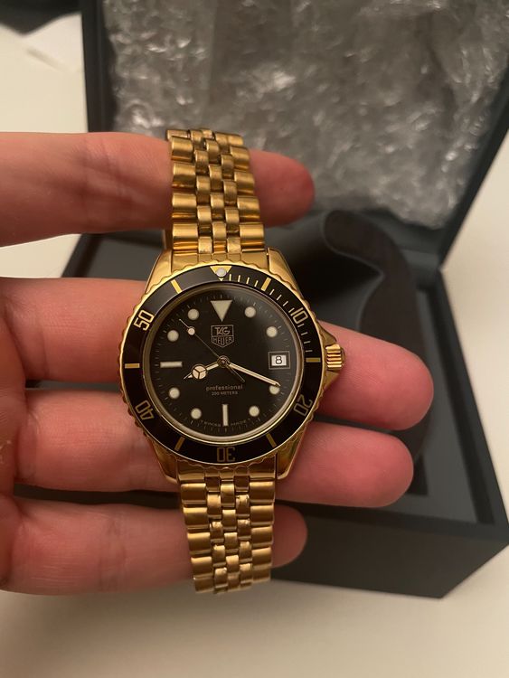 Tag heuer best sale 1000 series gold