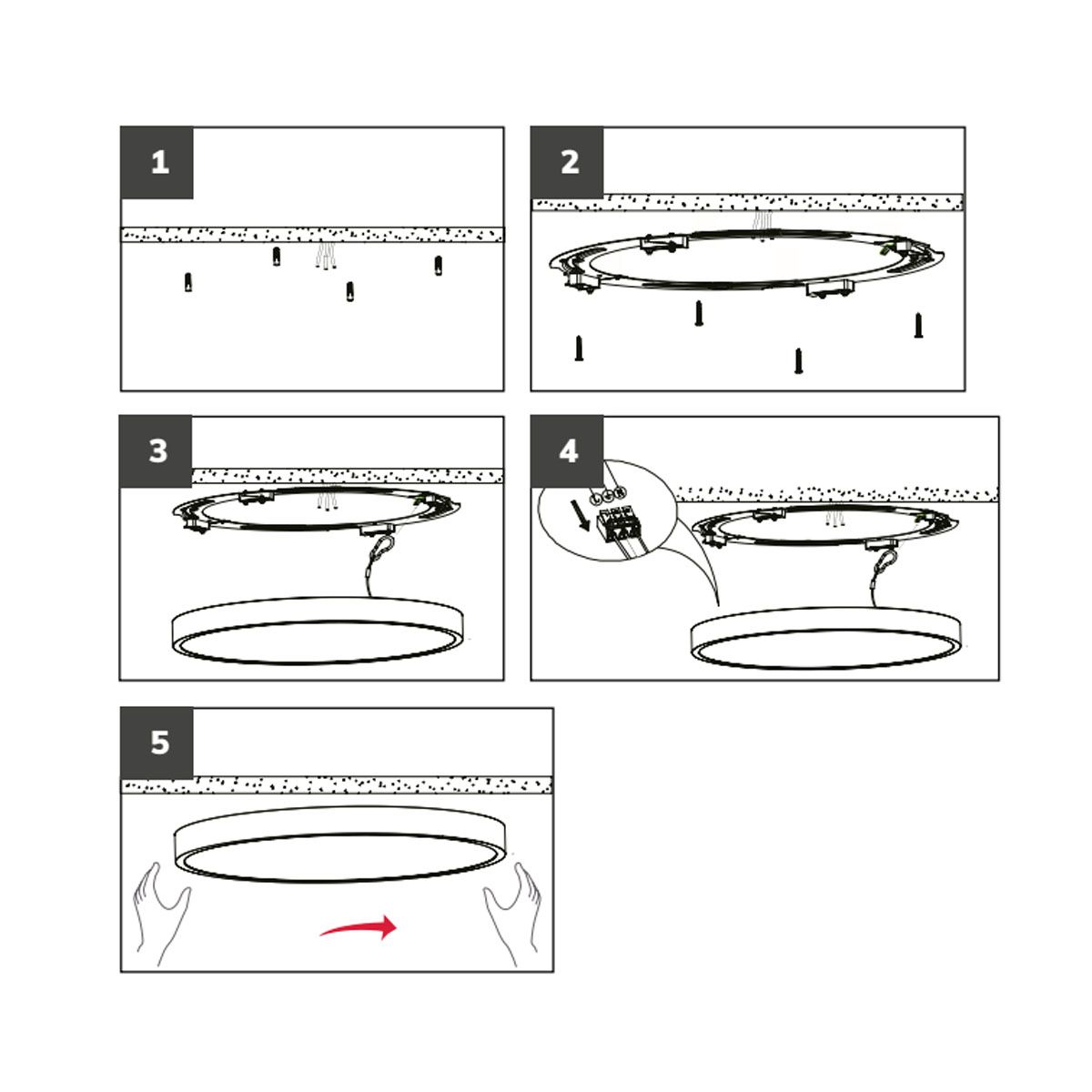 Kronleuchter & Deckenlampen: LED Deckenleuchte,Dimmbar, 50 cm Ø – Neu (gemäss Beschreibung) aus Kreuzlingen von Smart-Light 5