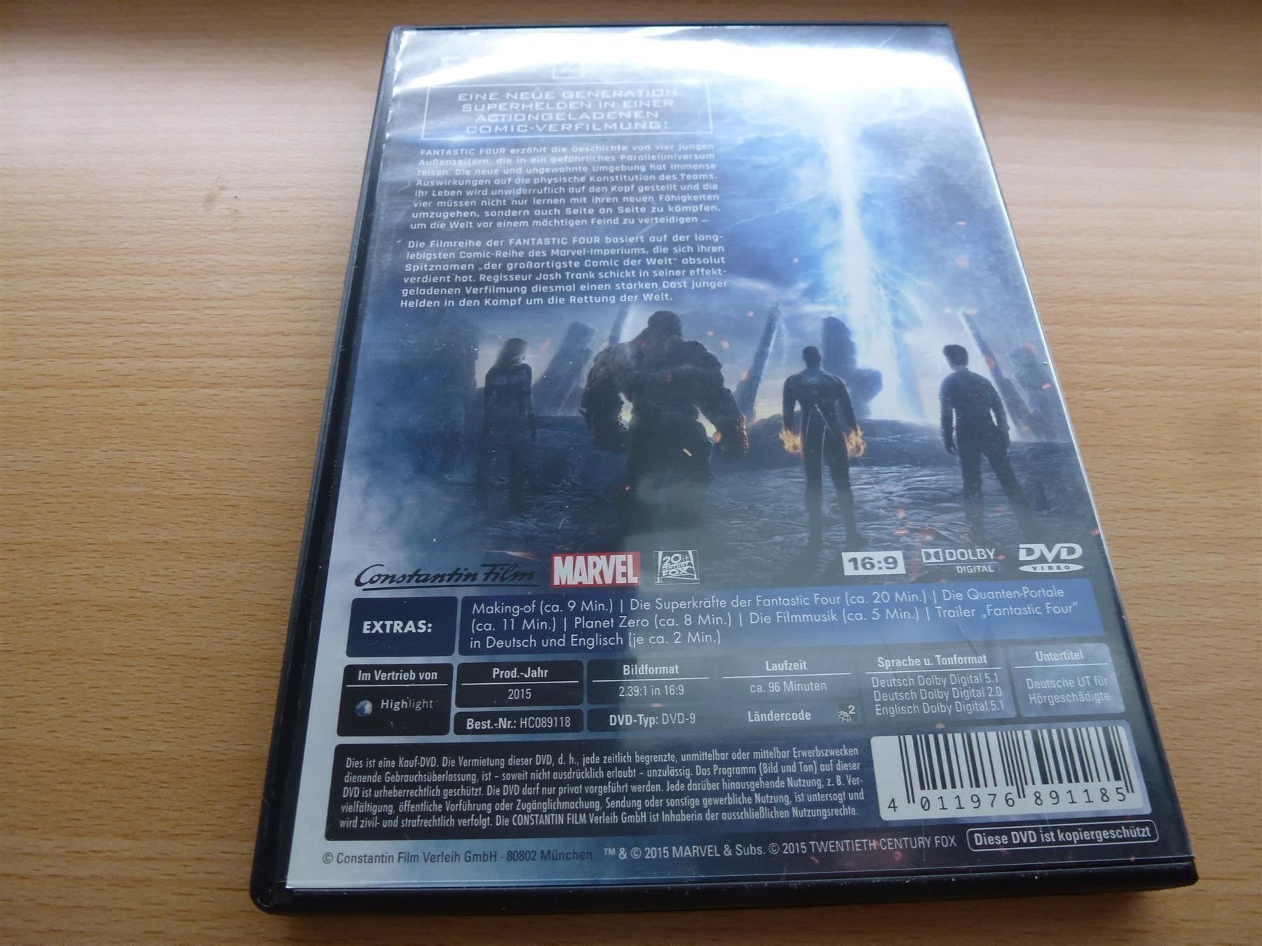 Alle DVDs: Fant4stic – Gebraucht aus Hombrechtikon von Maloev17 1