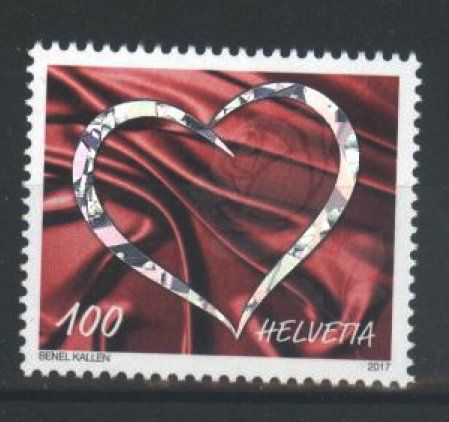 Alle Briefmarken: 2017, Sondermarke Liebe ** – Gebraucht aus Willisau von Vollstempel