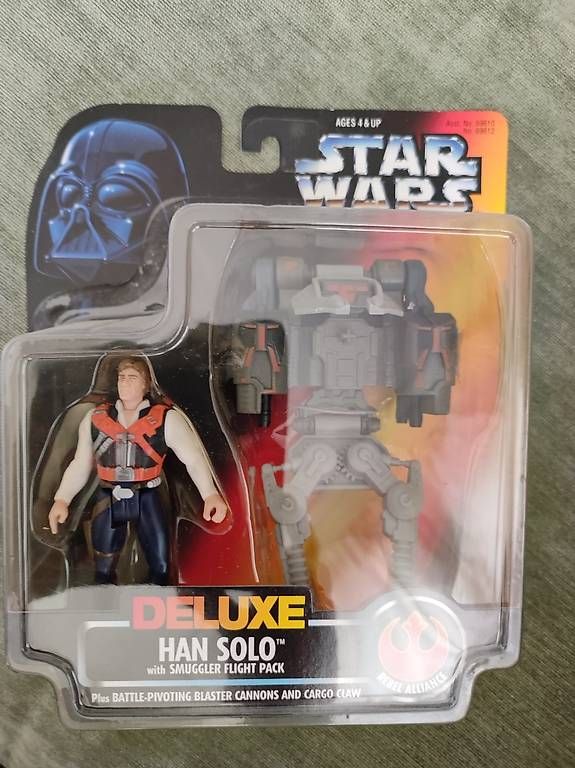 Star Wars Giocattoli: Star Wars Han Solo avec son pack volant – Usato da Lausanne venduto da Arpagotfl