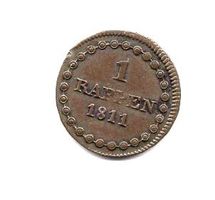 (1072) Schweiz, 1 Rappen, Uri, 1811, vz+