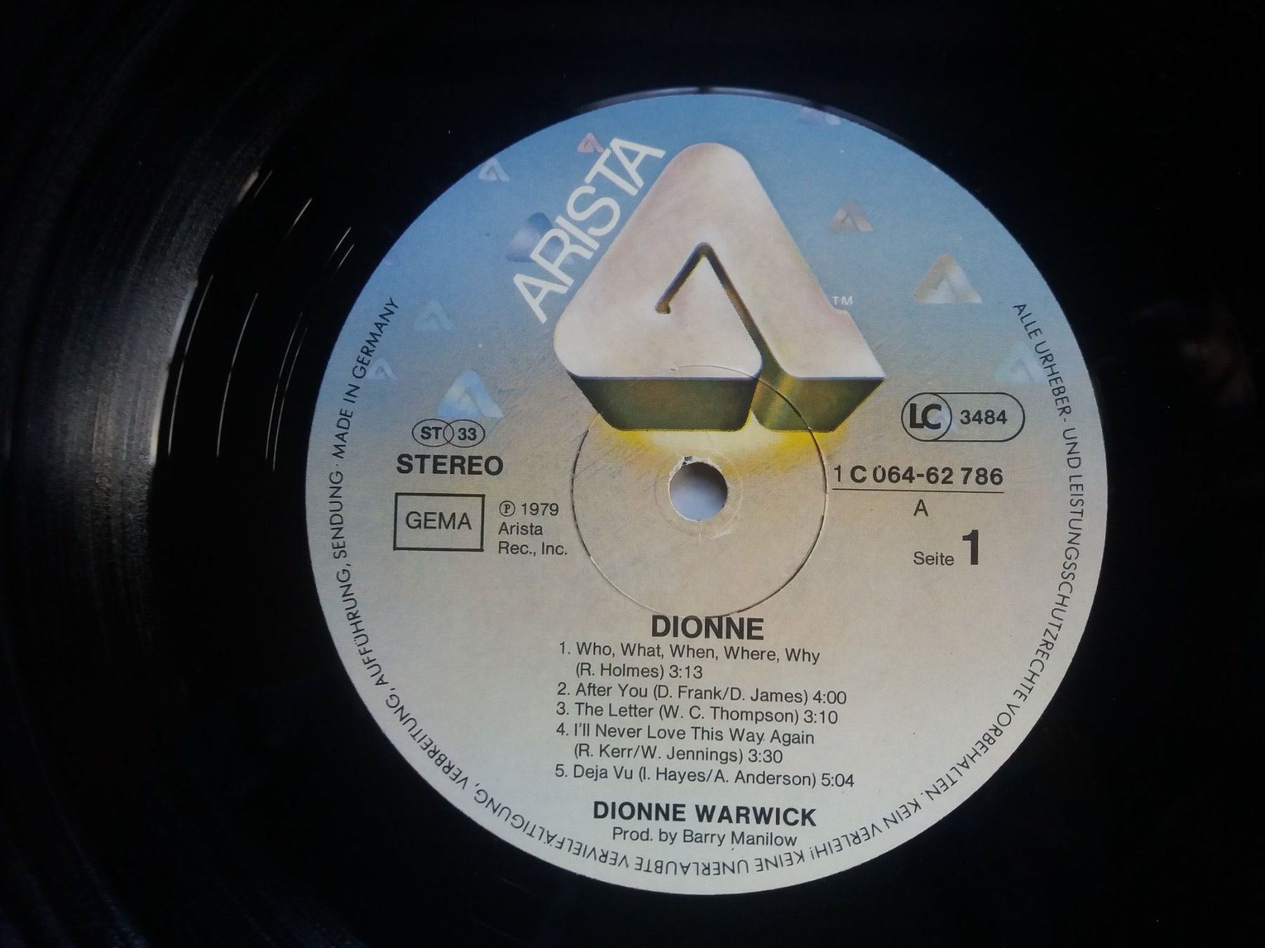 Schallplatten: LP (Dionne Warwick) Dionne – Gebraucht aus Meyrin von toutatis 3