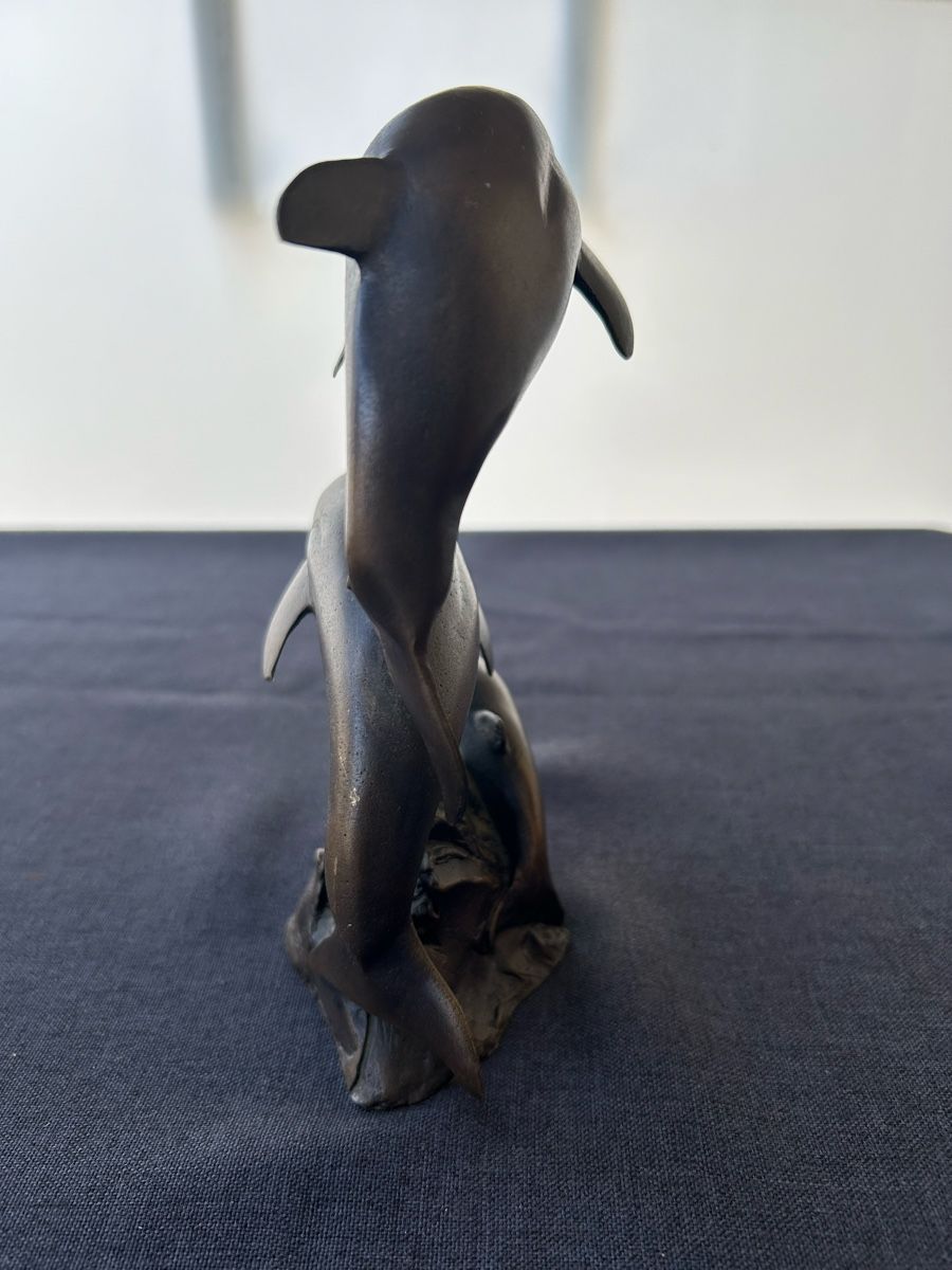 Sculture & Statue: Alte, schwere Bronze mit drei Delfinen – Usato da Frauenfeld venduto da Colonia64 1