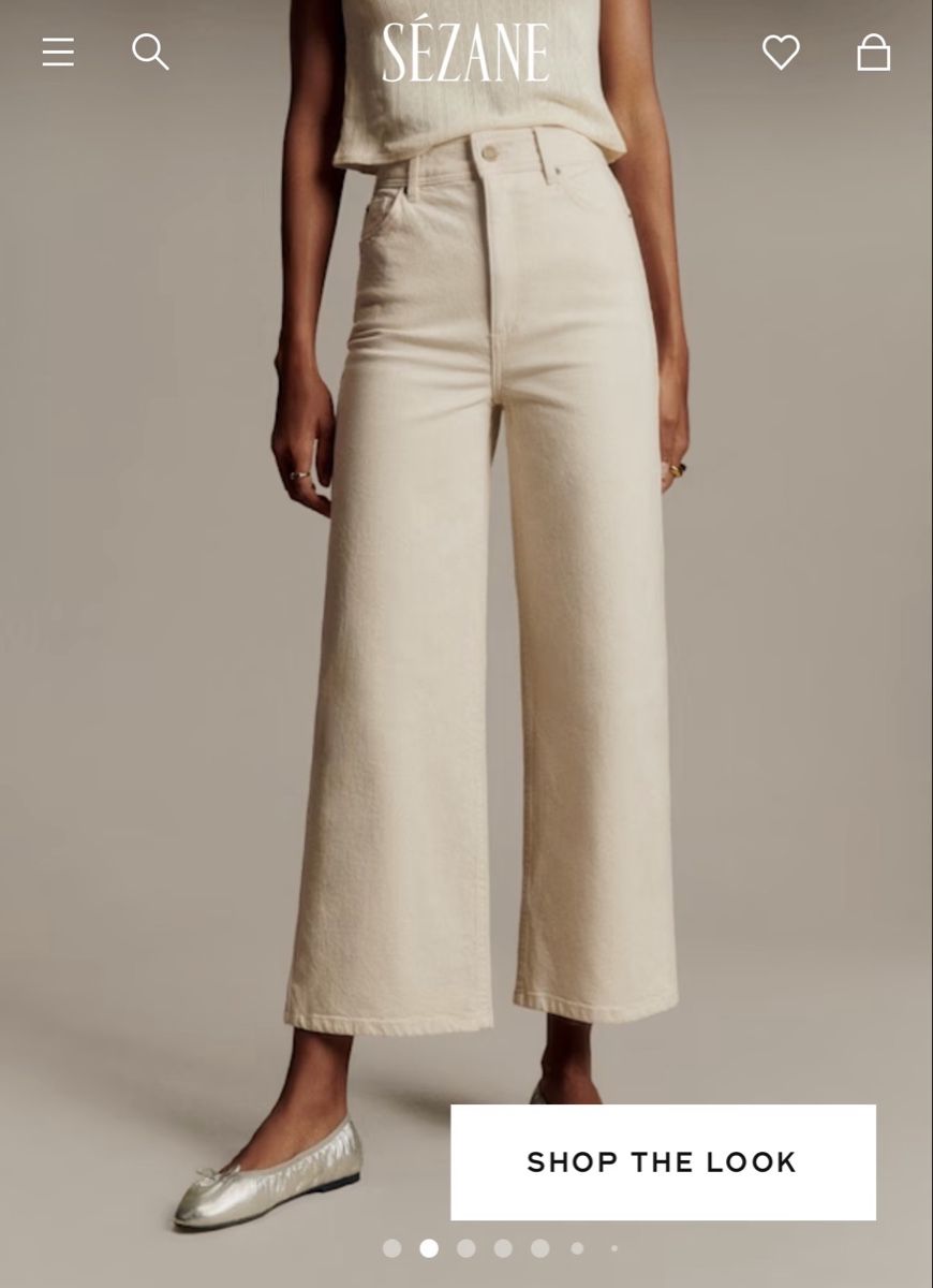 Sezane Jeans: Sezane Jeans Ecru – Usato da Winterthur venduto da ana_z7yd