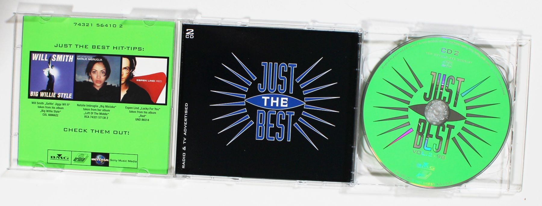 CD: 2CD - JUST THE BEST - 40 CHART TOP HITS 1998 Vol. 2 – Usato da Brüttisellen venduto da Collector-Corner 2