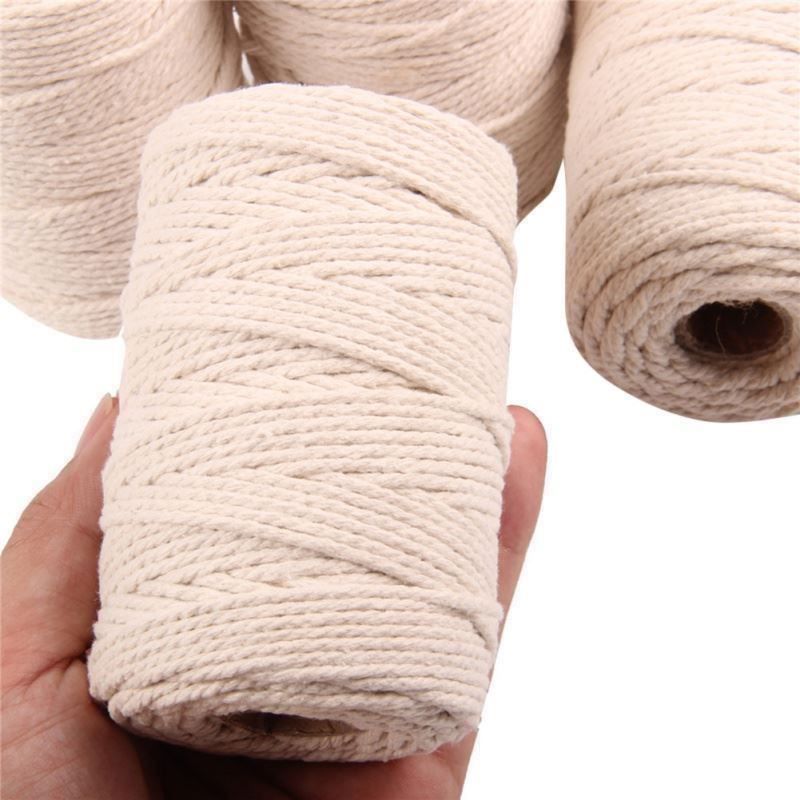 Seile: + Makramee Garn Baumwollgarn Natur 200m – Neu (gemäss Beschreibung) aus Thun von Newnewshop 1
