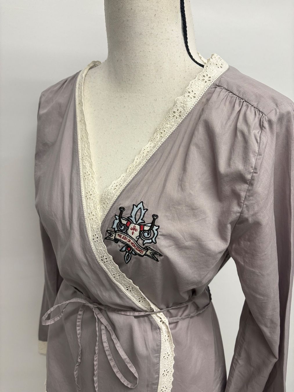 Odd Molly Blusen: Odd Molly Bluse grau GR. 2, 38 Wickelbluse Baumwolle Boho – Neu (gemäss Beschreibung) aus Regensdorf von secondchancefashion 1