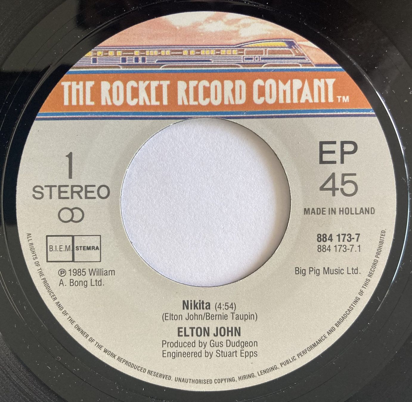 Vinyles: ELTON JOHN - NIKITA – D'occasion à Bottens par hotter-than-hell 2