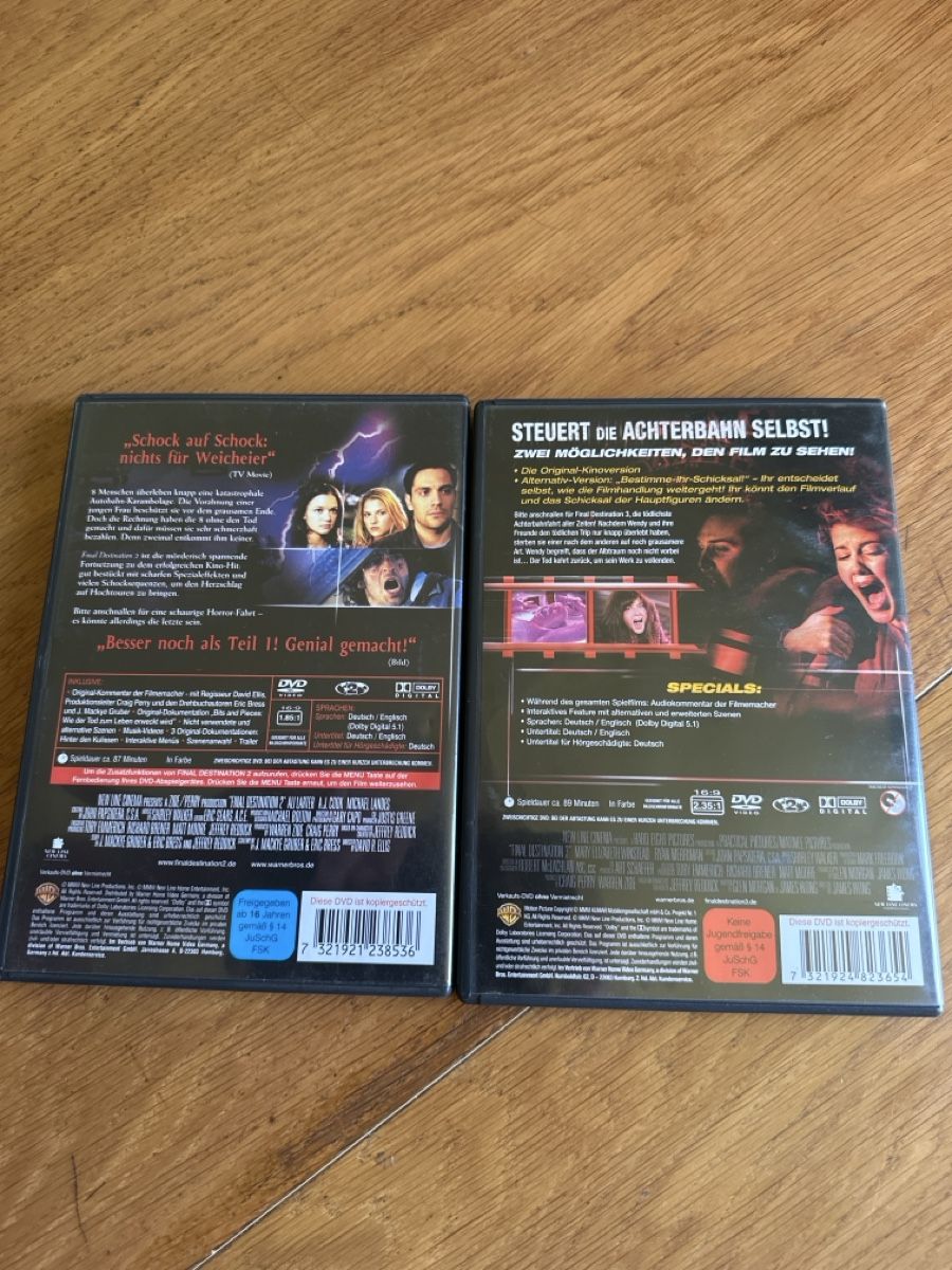 Tutti i DVDs: Final Destination 2-3 DVD, Uncut – Usato da Benken ZH venduto da Audi-erich 1