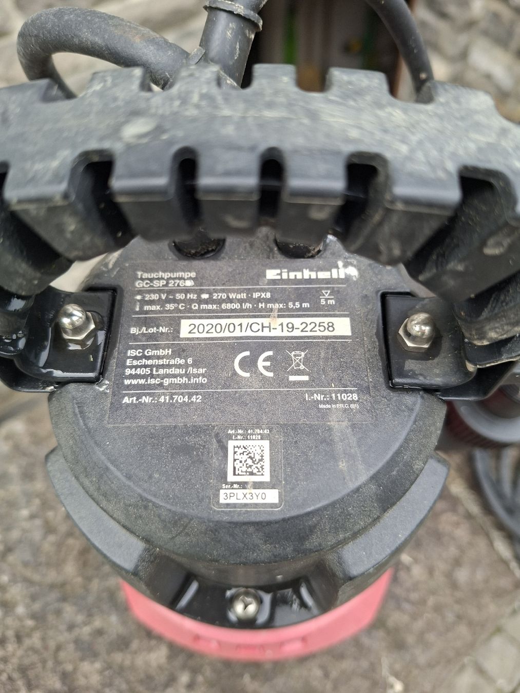 Einhell Pompe & Parti di ricambio: Wasser-Tauchpumpe – Usato da Altdorf UR venduto da stefanm64 1