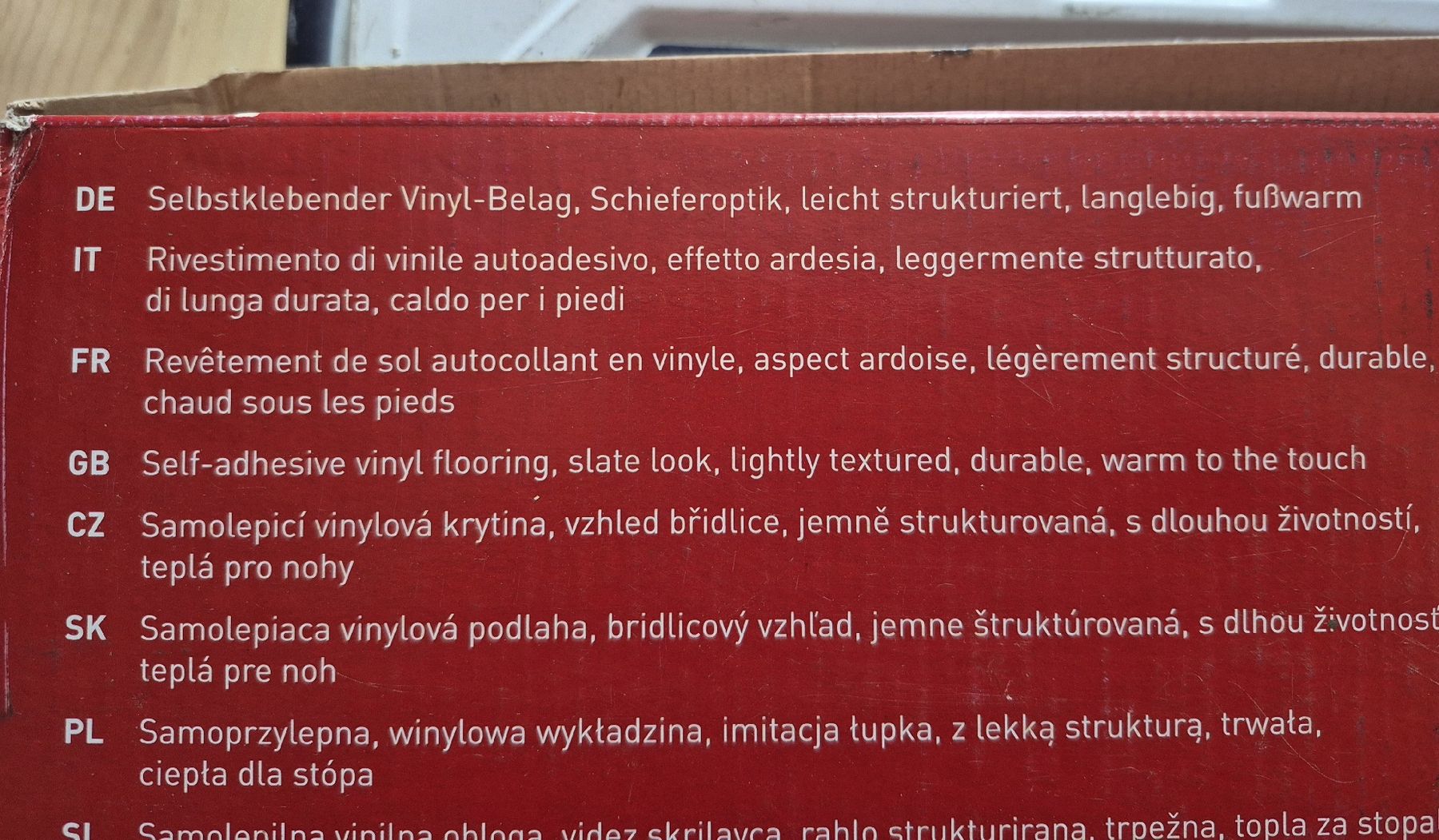 Bodenbeläge: Vinyl Boden Selbstklebend – Neu und originalverpackt aus Winznau von Diabetes 5