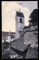 AK Brugg, Ortsansicht mit Turm