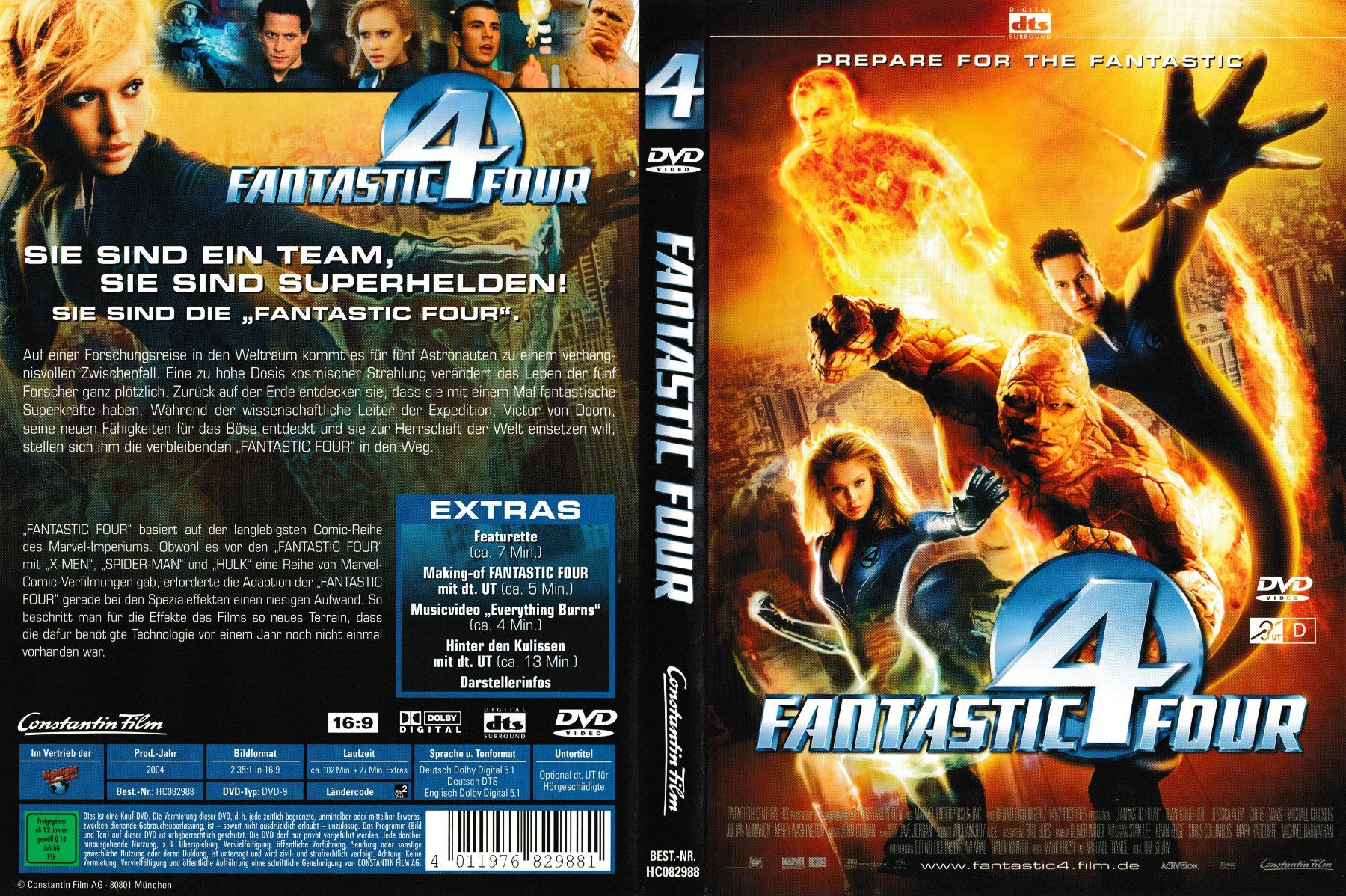 Tutti i DVDs: DVD - Fantastic Four – Usato da Langnau am Albis venduto da MediaRescuerKeLoX