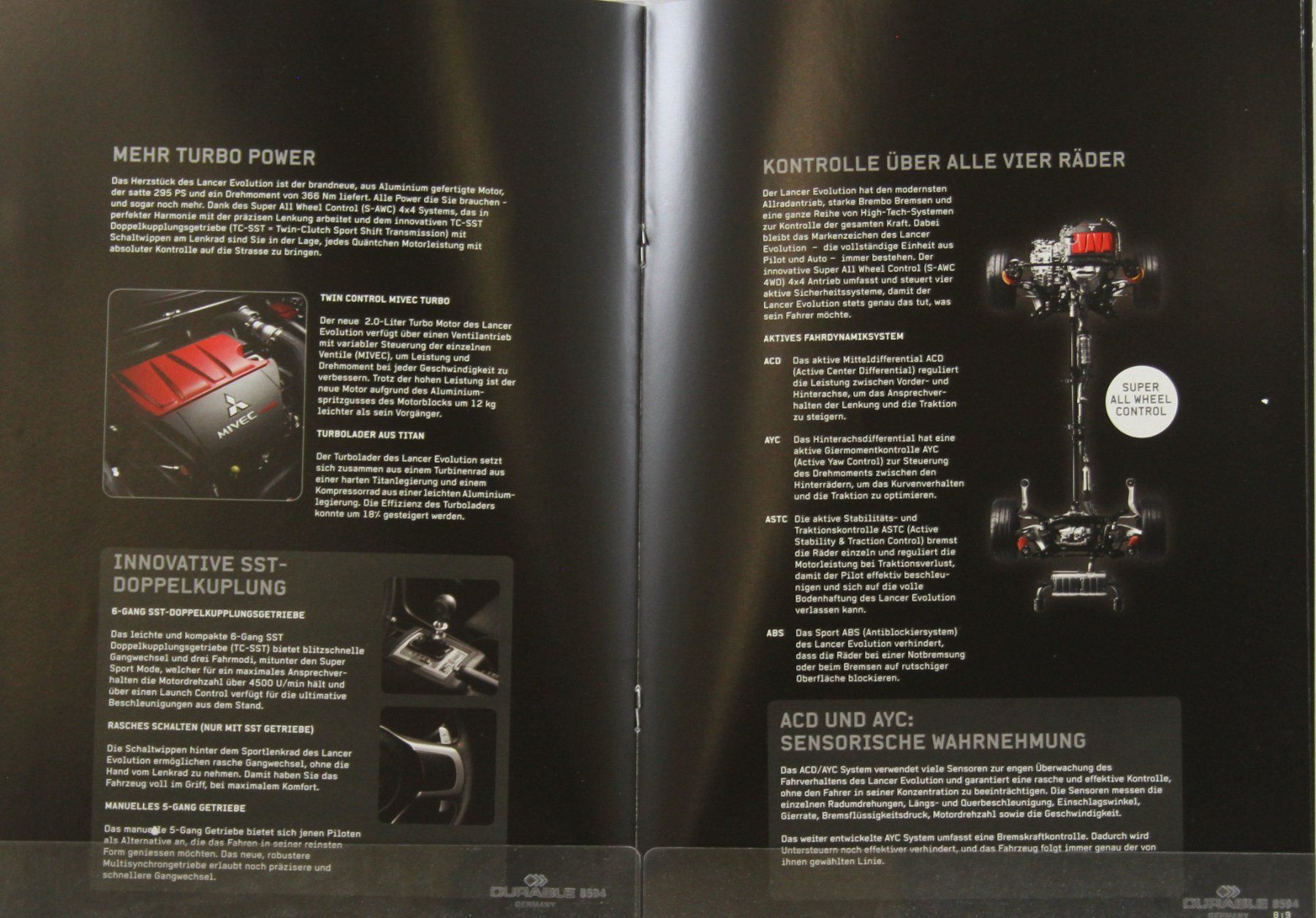 Mitsubishi Dokumente: PROSPEKT | MITSUBISHI LANCER EVOLUTION - X | AB 02.2008 – Gebraucht aus Unterägeri von GIGOLOLIT 3