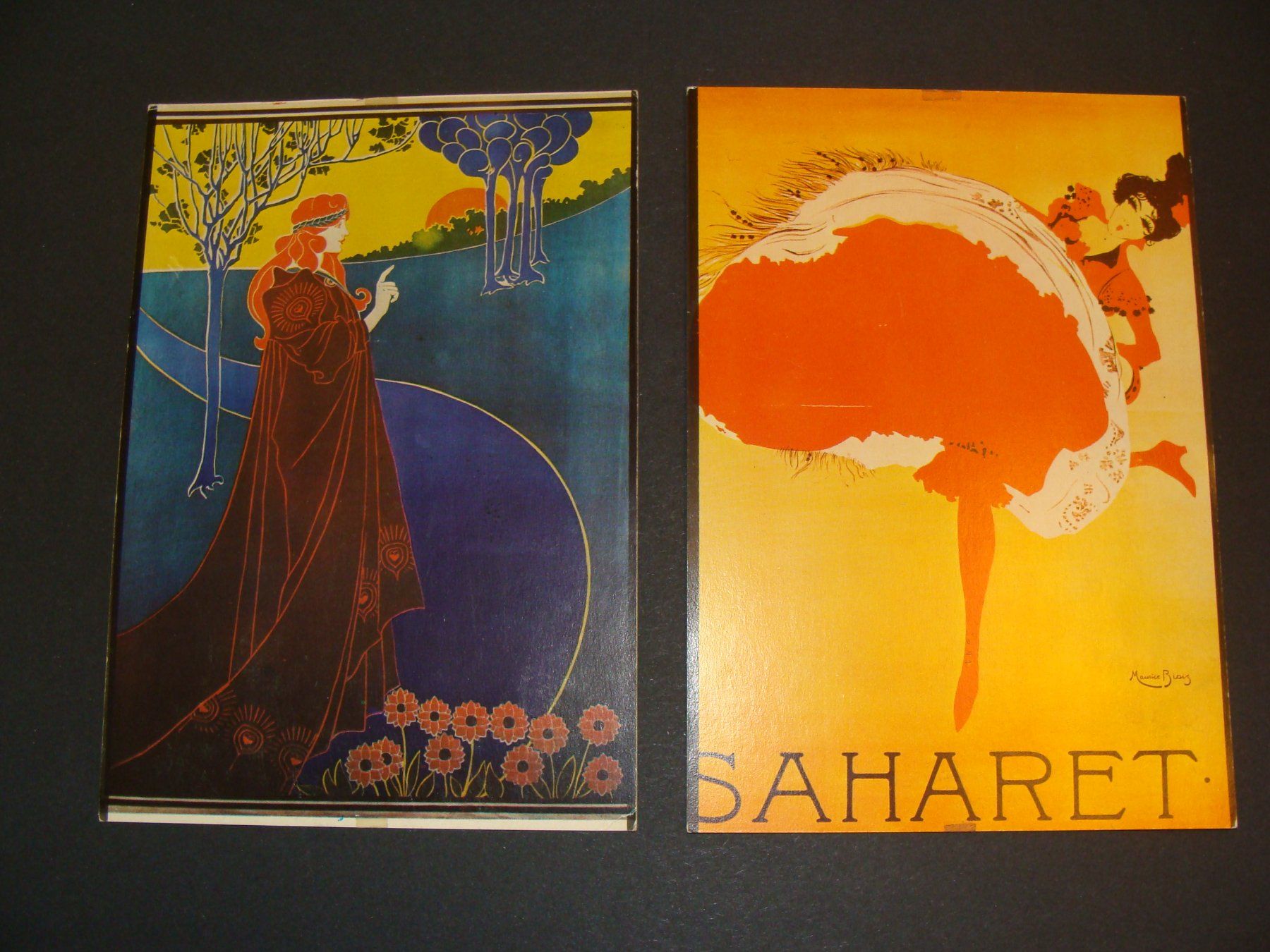 Cartoline postali: 2 ANSICHTSKARTEN MIT JUGENDSTIL SUJET – Usato da Bern venduto da zilicchio