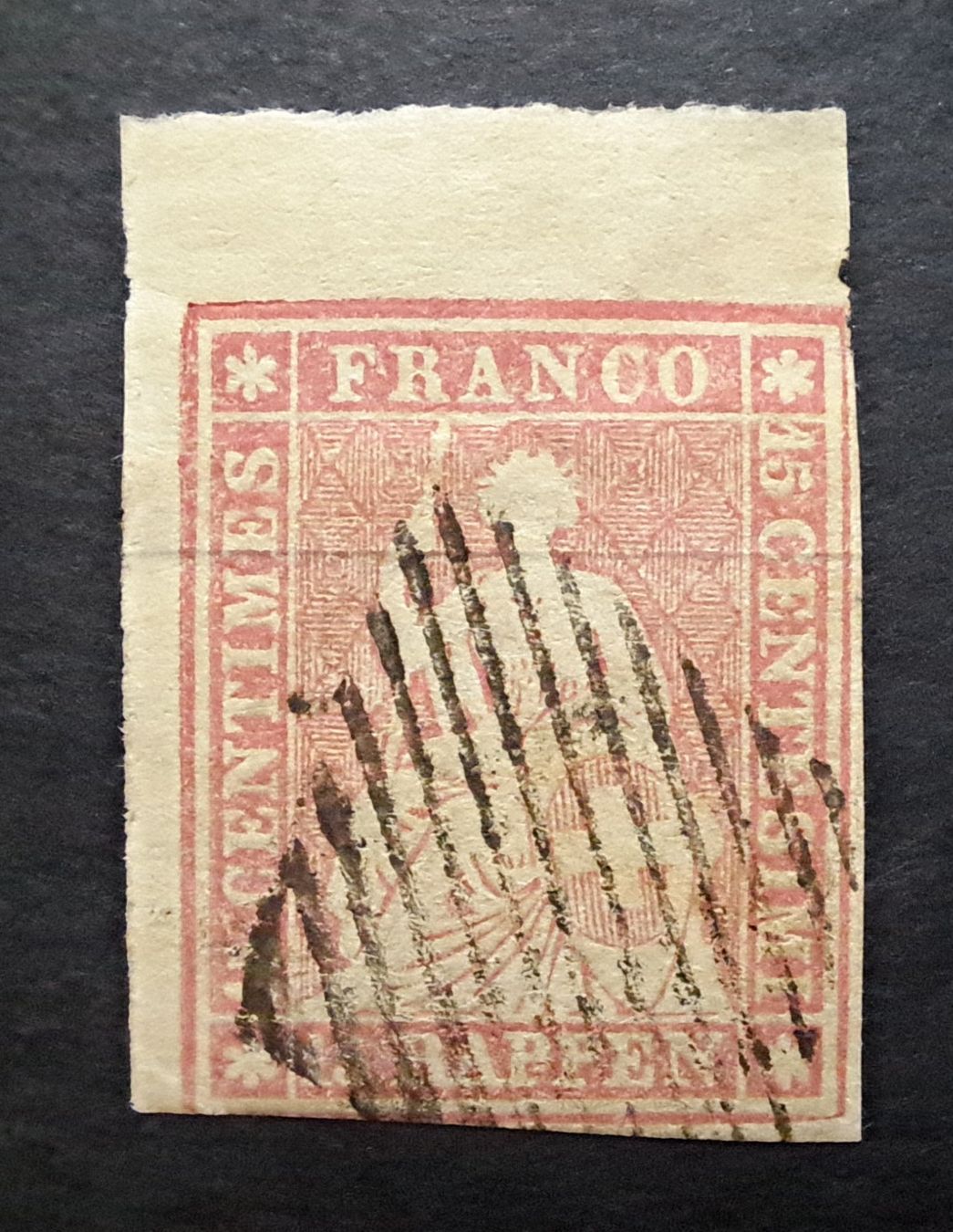 Tutti i francobolli: Strubel 24B / 24B1 Bogenecke – Usato da Unterägeri venduto da PhilatelieStudiger