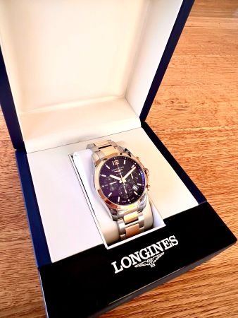Longines Conquest Classic - Stainless Steel & 18kt Rose Gold