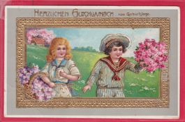 PRÄGE, HERZLICHEN GLÜCKWUNSCH ZUM GEBURTSTAG, 26.9.1911