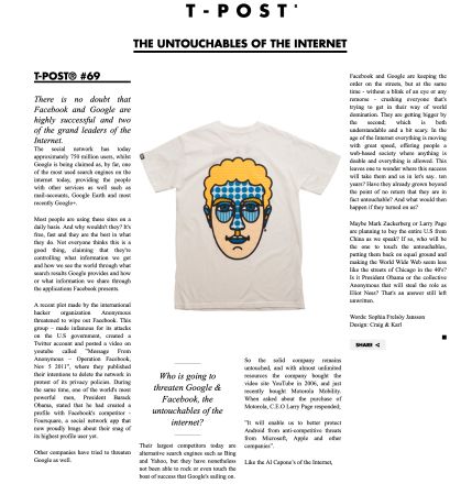 T-post.com Special T-Shirts mit Background - Grösse M