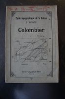 Colombier Carte topographique de la Suisse 1:100000