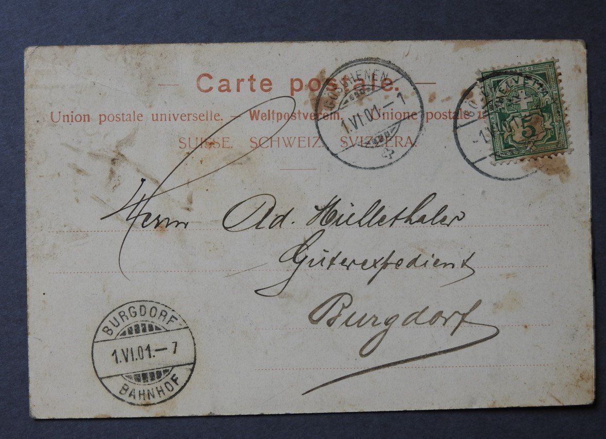 Cartoline postali: Göschenen Gotthardexpress 1901 – Usato da Rain venduto da 999-800-K 1