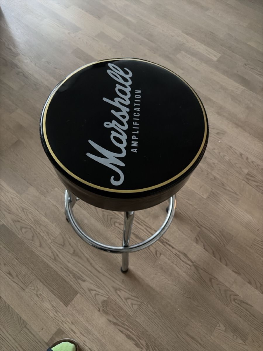 Sgabelli: Sgabello Marshall Vintage Nero e Cromato - Iconico! – Usato da Glattpark(Opfikon) venduto da zeado 3