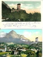 Sargans SG 2 AK 1901+1909 Schloss+ Umgebung sehr gut erhalte